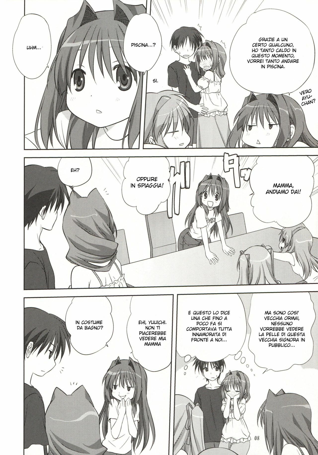 (C80) [Mitarashi Club (Mitarashi Kousei)] Akiko-san to Issho 8 (Kanon) [Italian] page 7 full