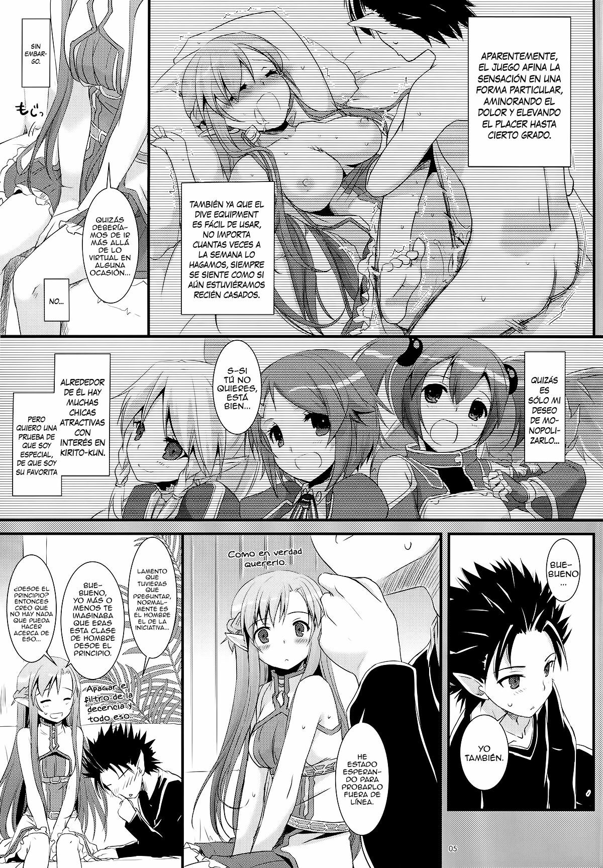 (C82) [Digital Lover (Nakajima Yuka)] D.L.action 70 (Sword Art Online) [Spanish] [H-Elite no Fansub] page 5 full
