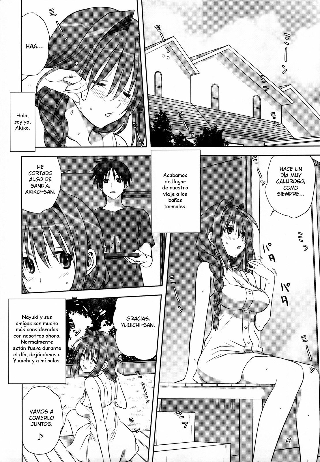 (C82) [Mitarashi Club (Mitarashi Kousei)] Akiko-san to Issho 10 (Kanon) [Spanish] {Japandream Scantrad} page 4 full