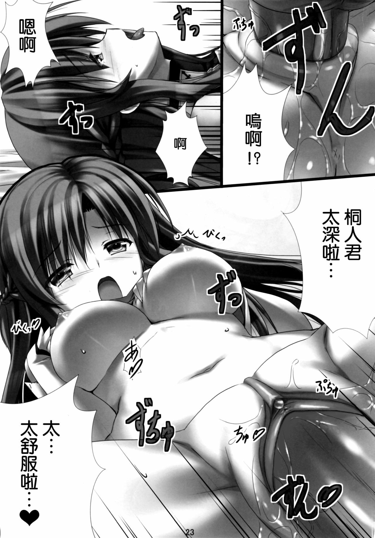 (C82) [Shiraki no Kobeya (Sakaki Maki)] Virtual Sex Online!! (Sword Art Online) [Chinese] [空気系★汉化] [Decensored] page 23 full