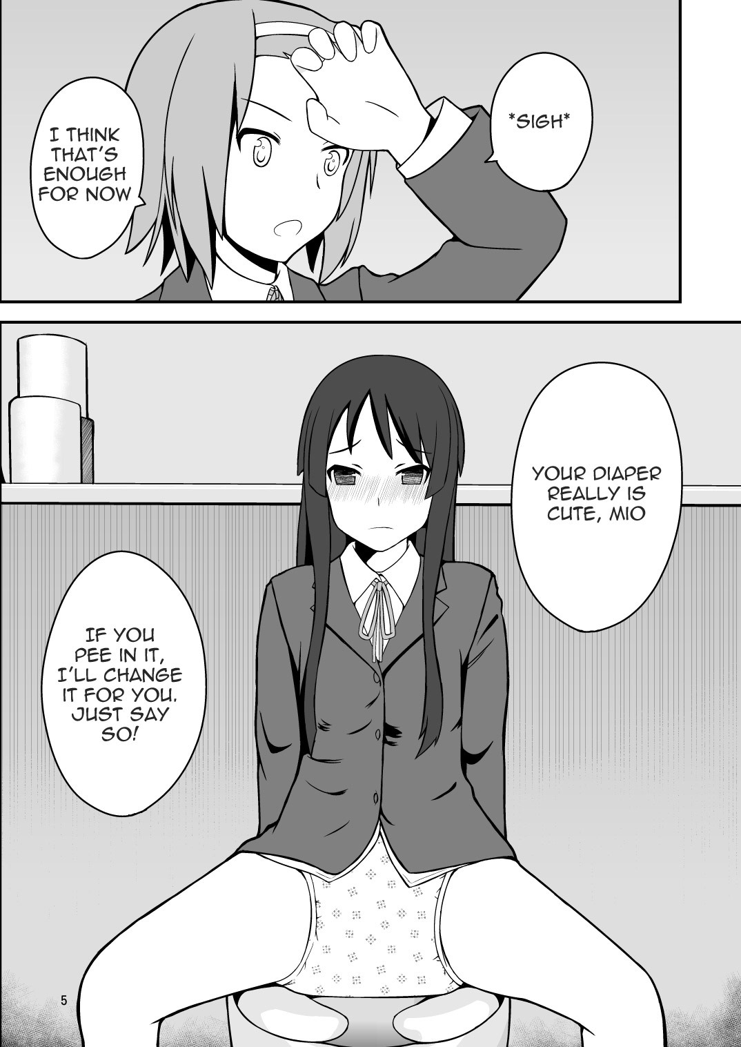 [Ommed (Momoshiro)] Diaper Days (K-ON!) [English] [yalmetc] page 6 full